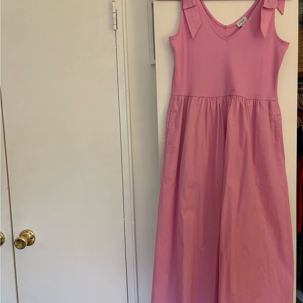 J.Crew Factory Bow-strap knit mixy dress